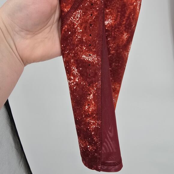 All In Motion Women's Perforated Mesh Leg Opening Active Leggings Orange XXL‎ - Picture 6 of 9